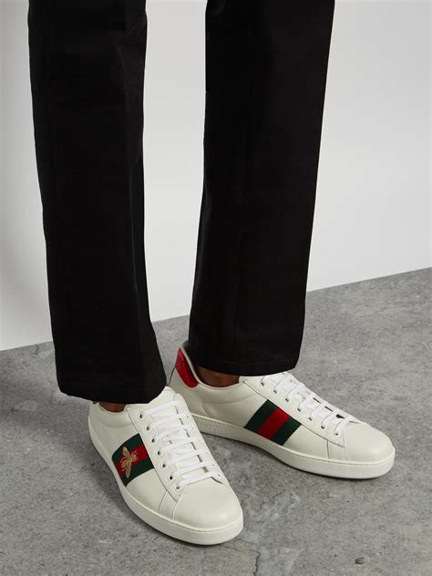 gucci ace bee trainers mens|Gucci flats with bee.